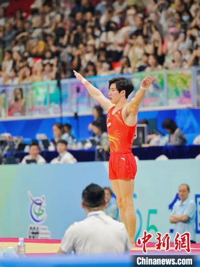 张博恒以82.965总分登顶2025年全国体操锦标赛个人